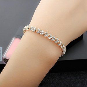 Heart Shaped Diamond Bracelet